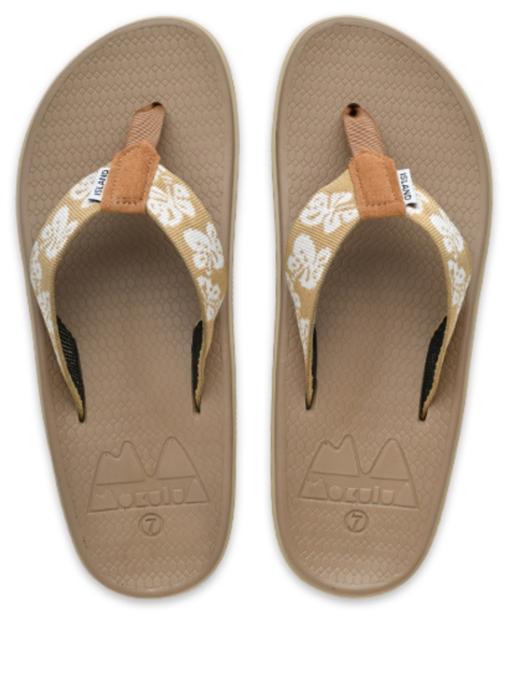 Island Slipper Wahine Moku Tan Size 10